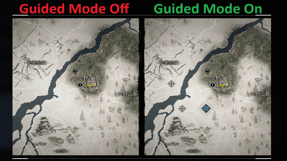 アサシンのクリードシャドウガイド付き探査モード、キヤノンモード、没入型モードの説明