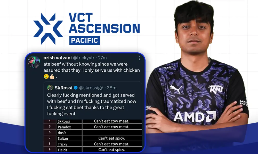 ビーフは、暴動ゲームのVCT管理への明確な指示にもかかわらず、レバントeスポーツに仕えました