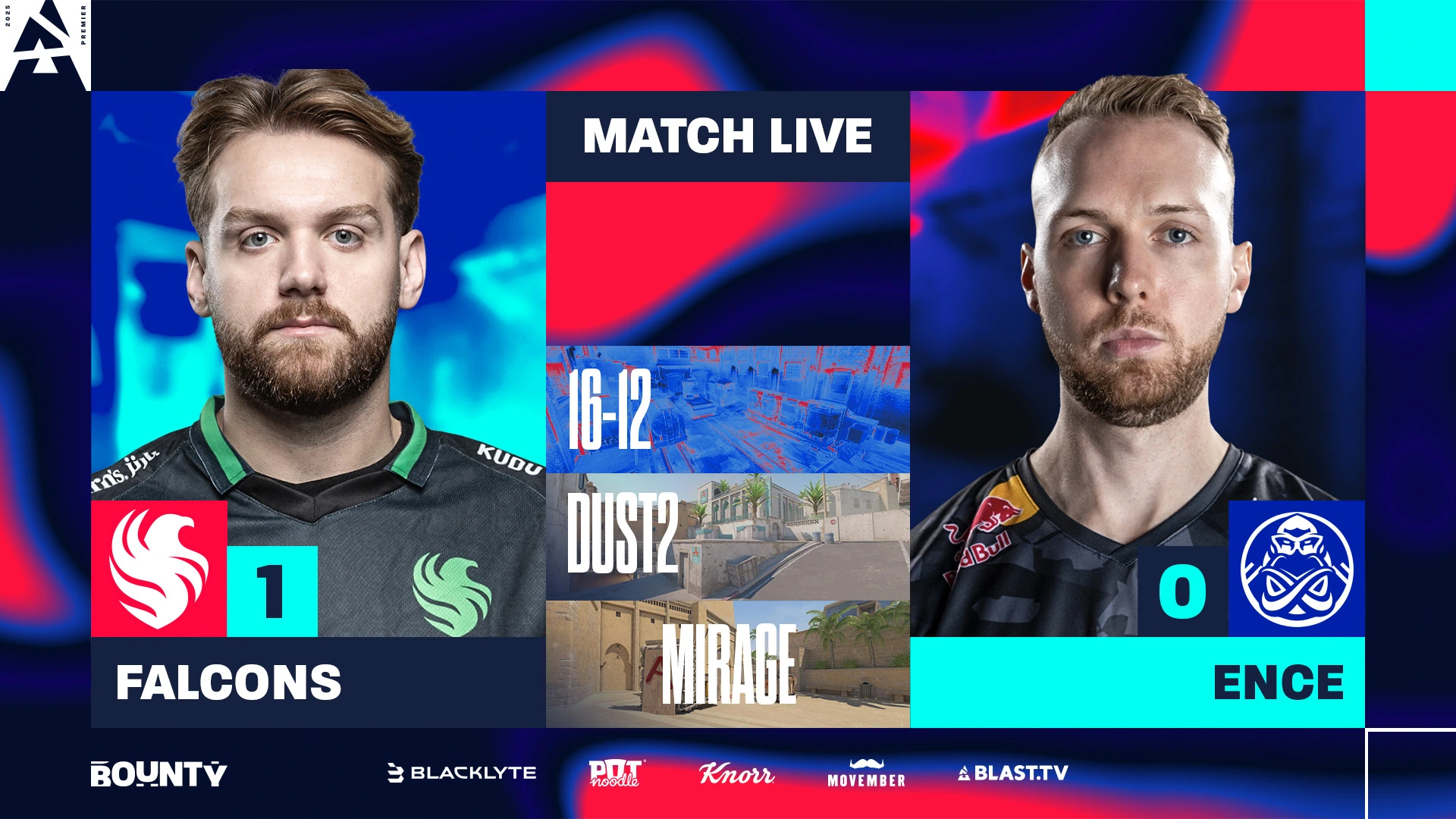 ファルコンズは、爆風2日目でenceを打ちました