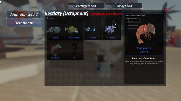 八杯のプールの6つの魚すべて(100%Bestiary)