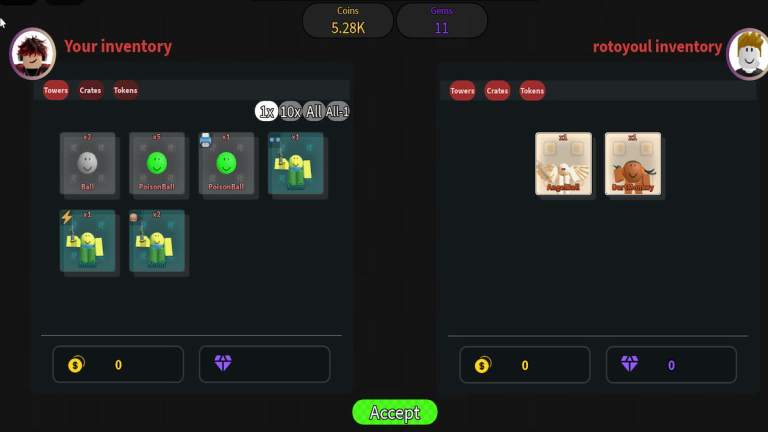 ボールタワー防衛トレーディングバリューリスト（2025）