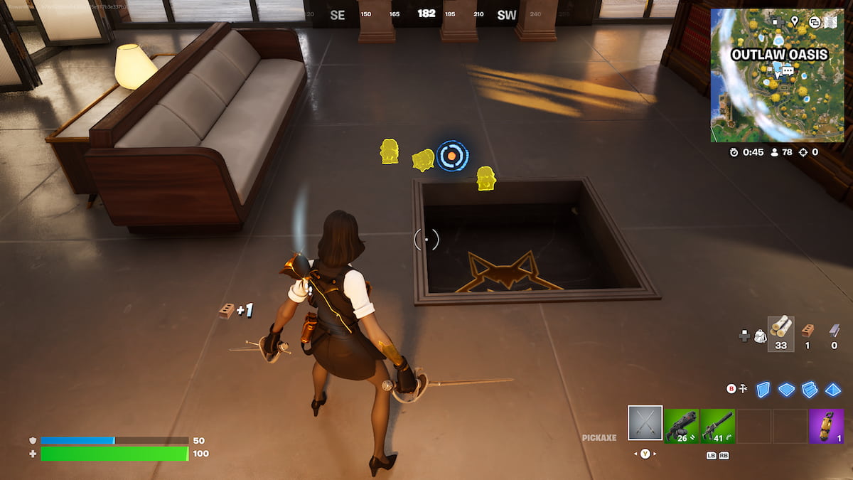 FortniteのOutlaw Oasisで秘密の金庫を開く方法