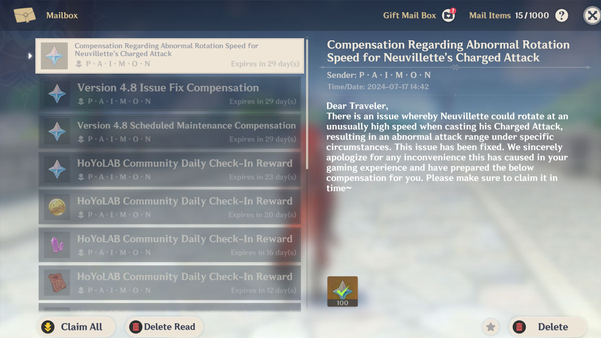 「私たちは心からごめんなさい： 'genshin Impact Rolls back deprofisedキャラクターnerf、プレイヤーに無料のプルを提供します