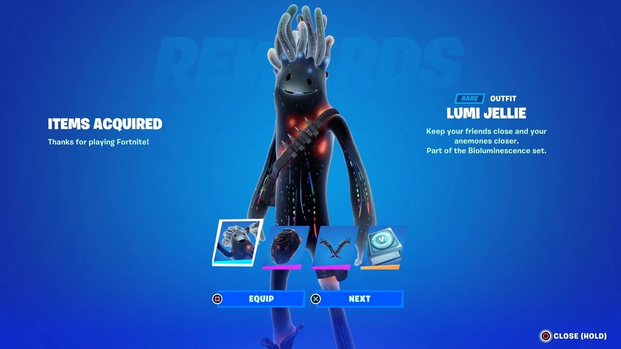 Fortniteで珍しいJellieの衣装を手に入れる方法は？