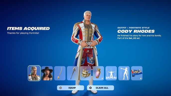 FortniteでCody Rhodesのスキンを取得する方法は?