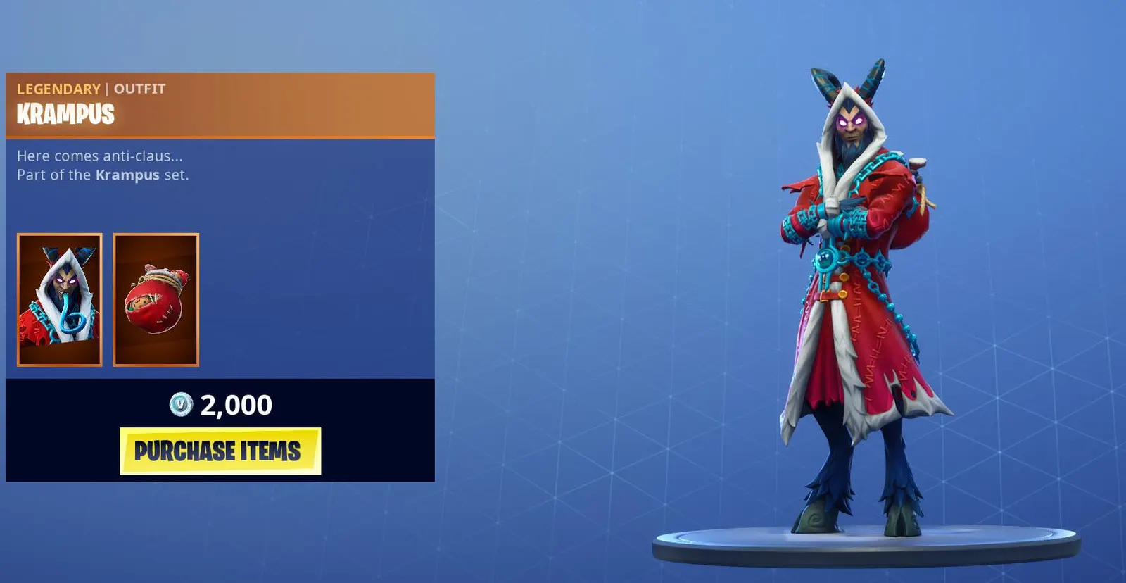 FortniteでKrampusのスキンを取得する方法は?