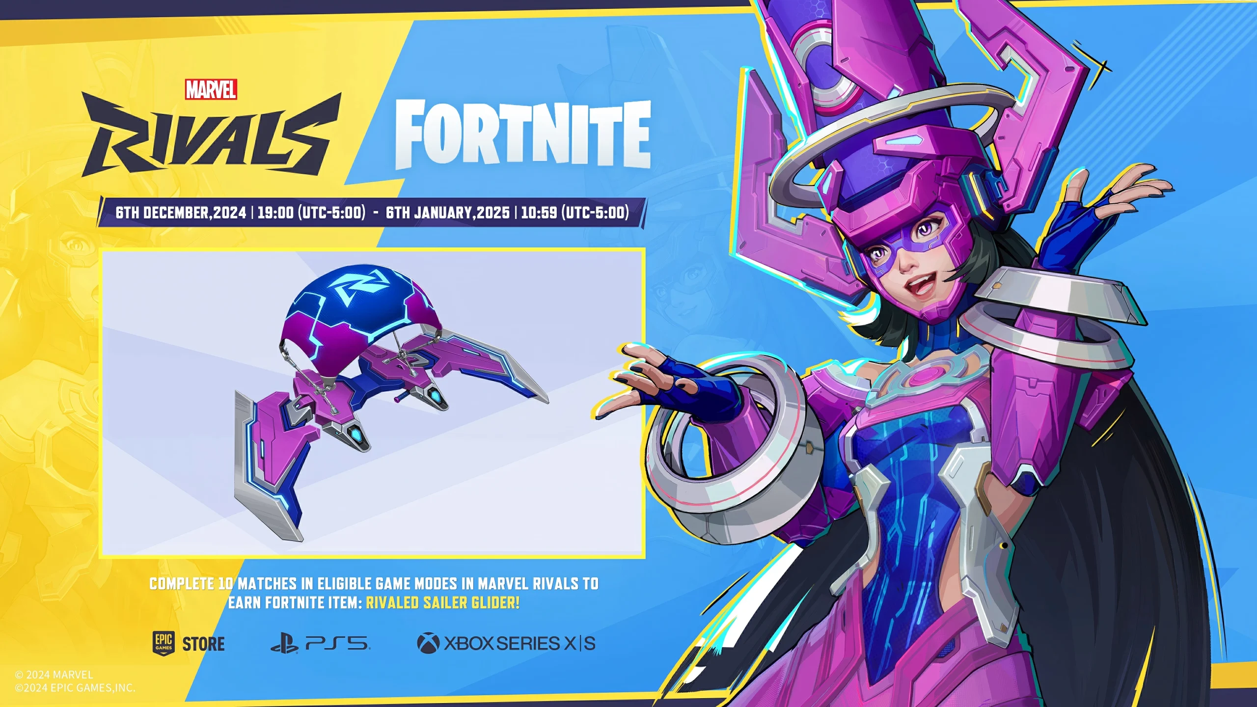 FortniteのMarvel Rivalsに匹敵するSailer Gliderを取得する方法は?