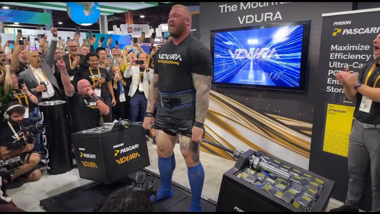 hafþórbjörnssonは3,200万ドル相当の996ポンドのSSDを持ち上げます