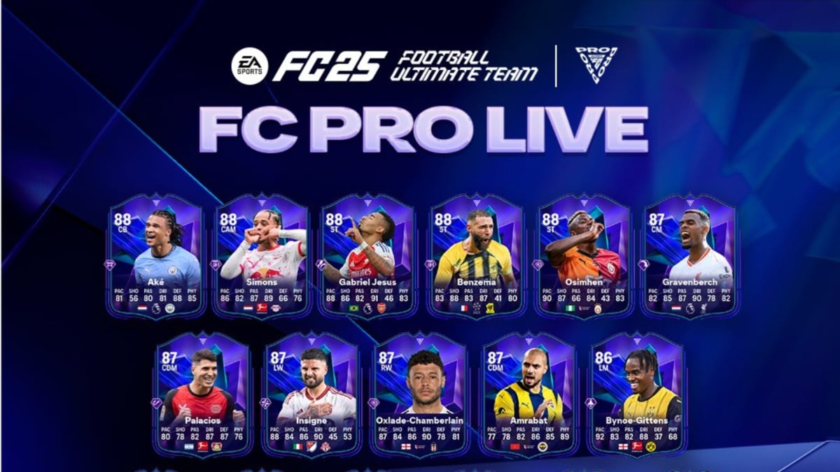 EA FC 25 FC Pro Live Promo Tierリスト:すべてのカードがランク付けされています(潜在的なアップグレード)