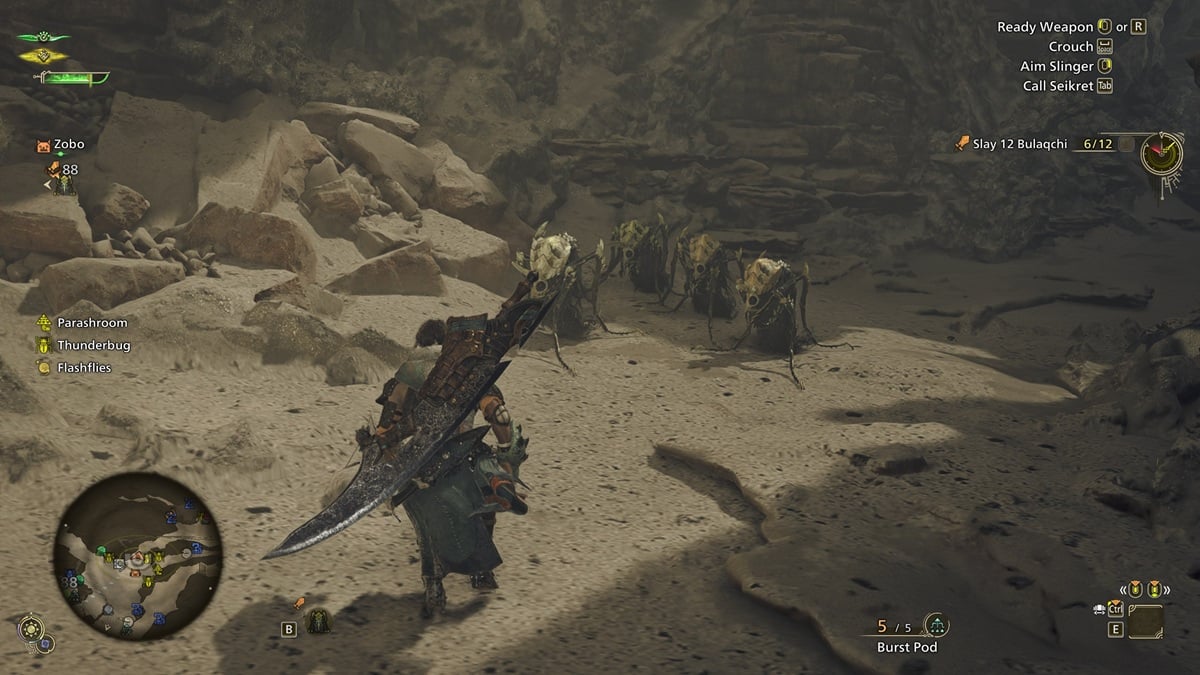 モンスターハンターワイルズの砂漠でのバギンのためにbulaqchiを殺すのに最適な場所