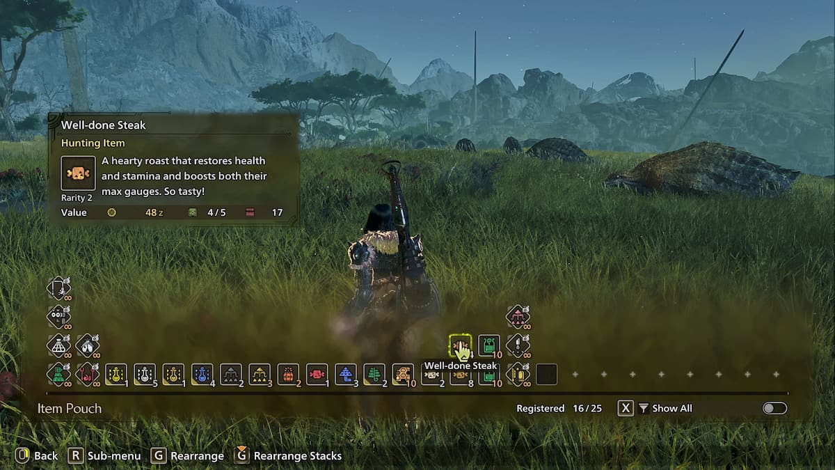 モンスターハンターワイルドでよくやったステーキを調理する方法