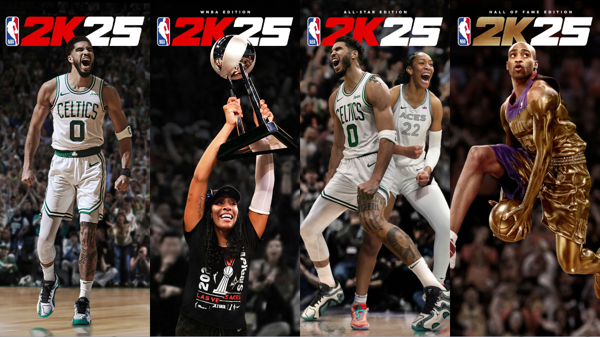 NBA 2K25はカバーアスリートと初めてのデュアルリーグカバーを明らかにします