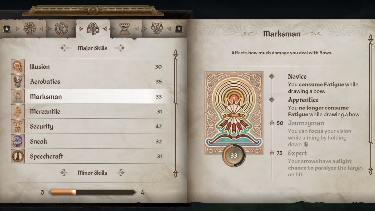 Oblivion Remasteredのレベリングシステムの究極のガイド