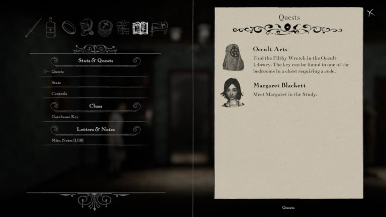 枯れた部屋:オカルトアーツクエストガイド