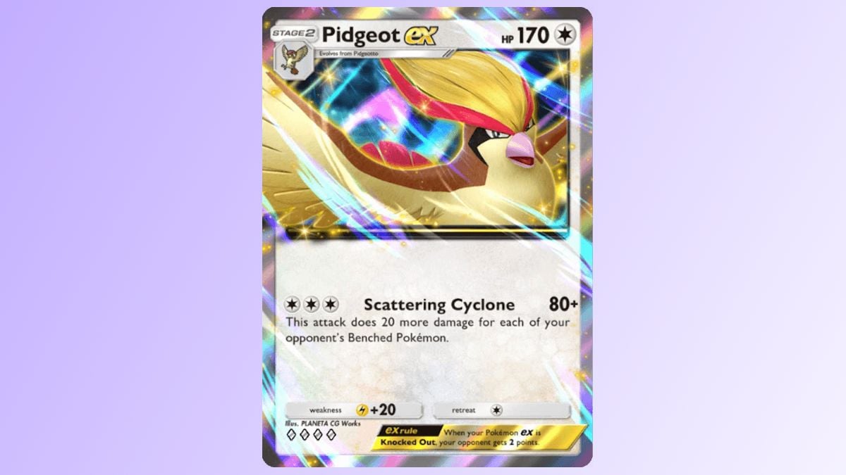 PokémonTCGポケットで最高のPidgeot Exデッキビルド