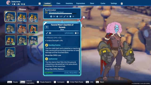 最高のタワーボーンロックブレーカービルドガイド:武器と鎧、スキル、アスペクトなど