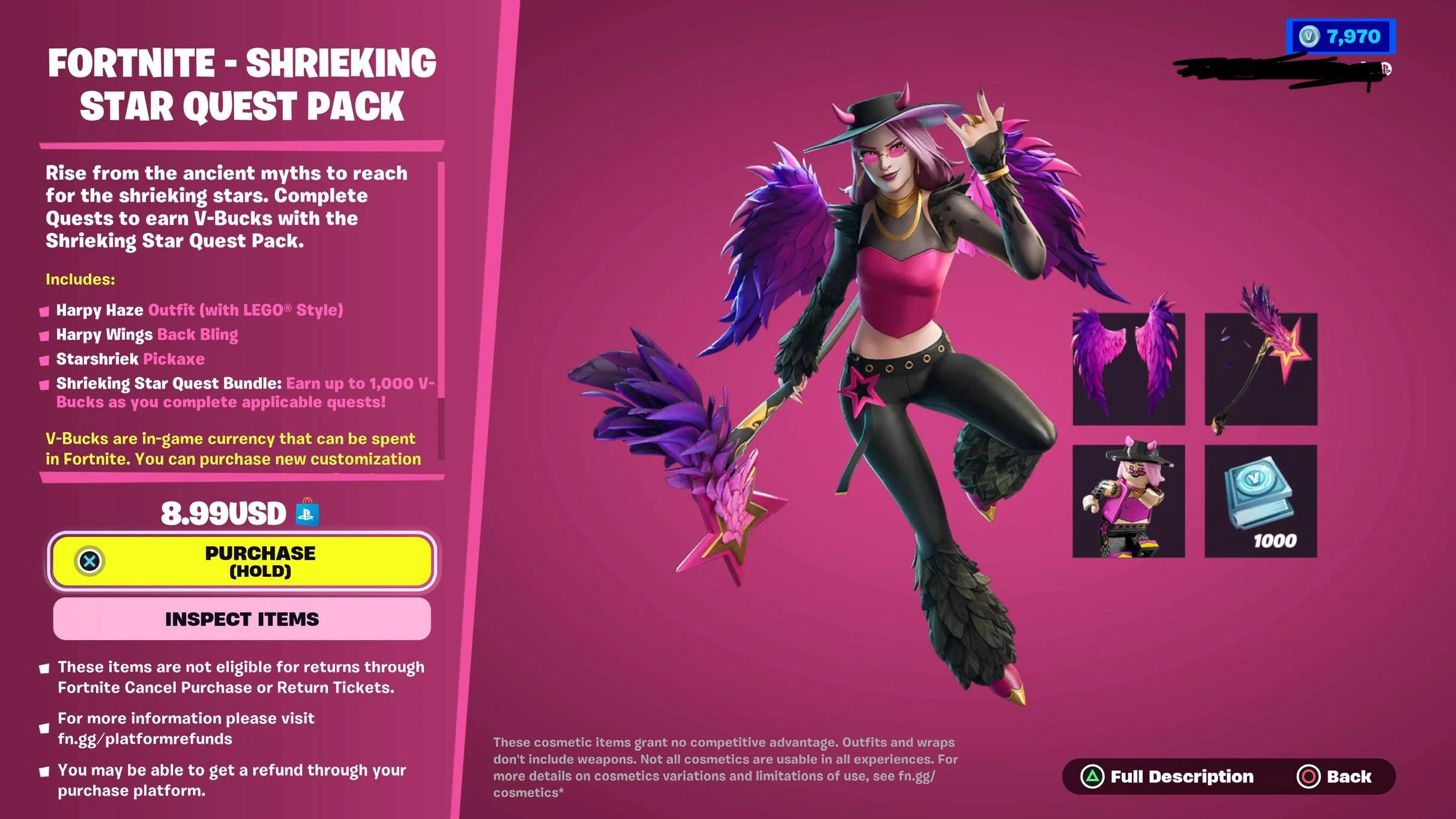 Fortniteで叫ぶスタークエストパックを入手する方法は?