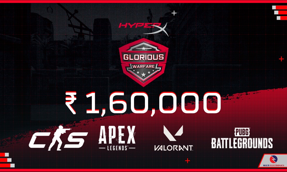 HyperxとMulti Electronicsは、インドで輝かしい戦争eSportsトーナメントを開始します