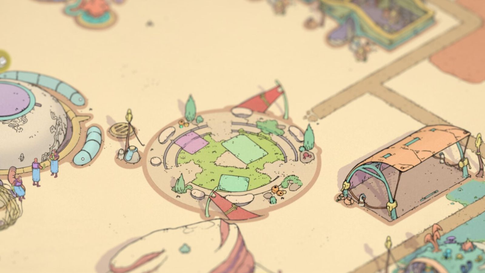 どの地区タイプを相乗効果で構築する必要がありますか？