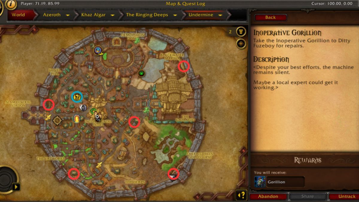 World of WarcraftでGorillionを形成する方法