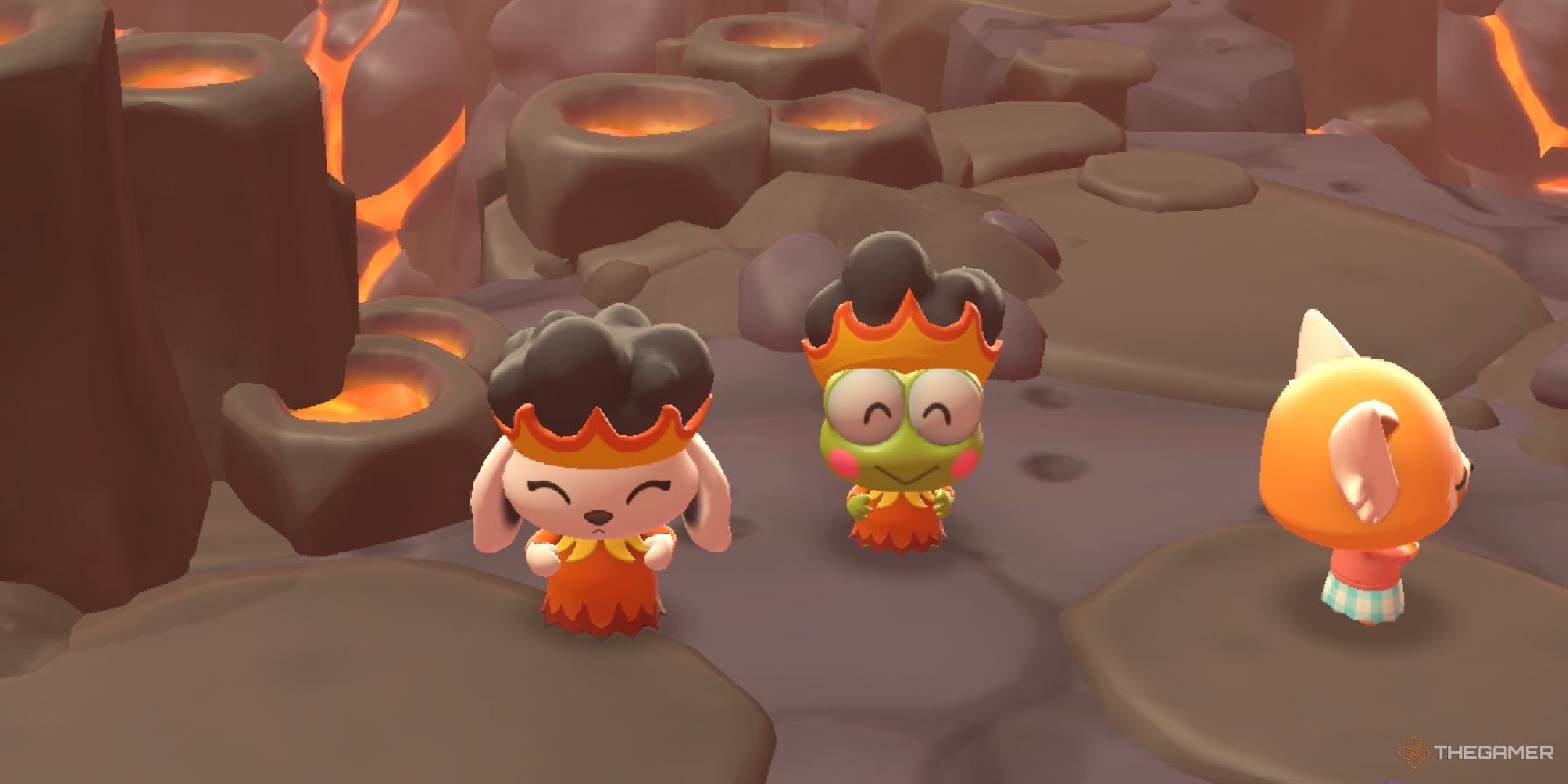 ハローキティアイランドアドベンチャー：火山クエストウォークスルーを燃やします