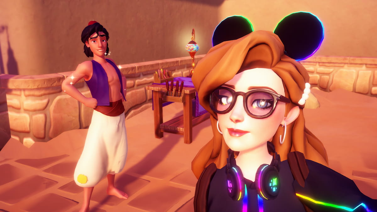 ディズニードリームライトバレーのアラジンの粘着性のあるものを見つける場所