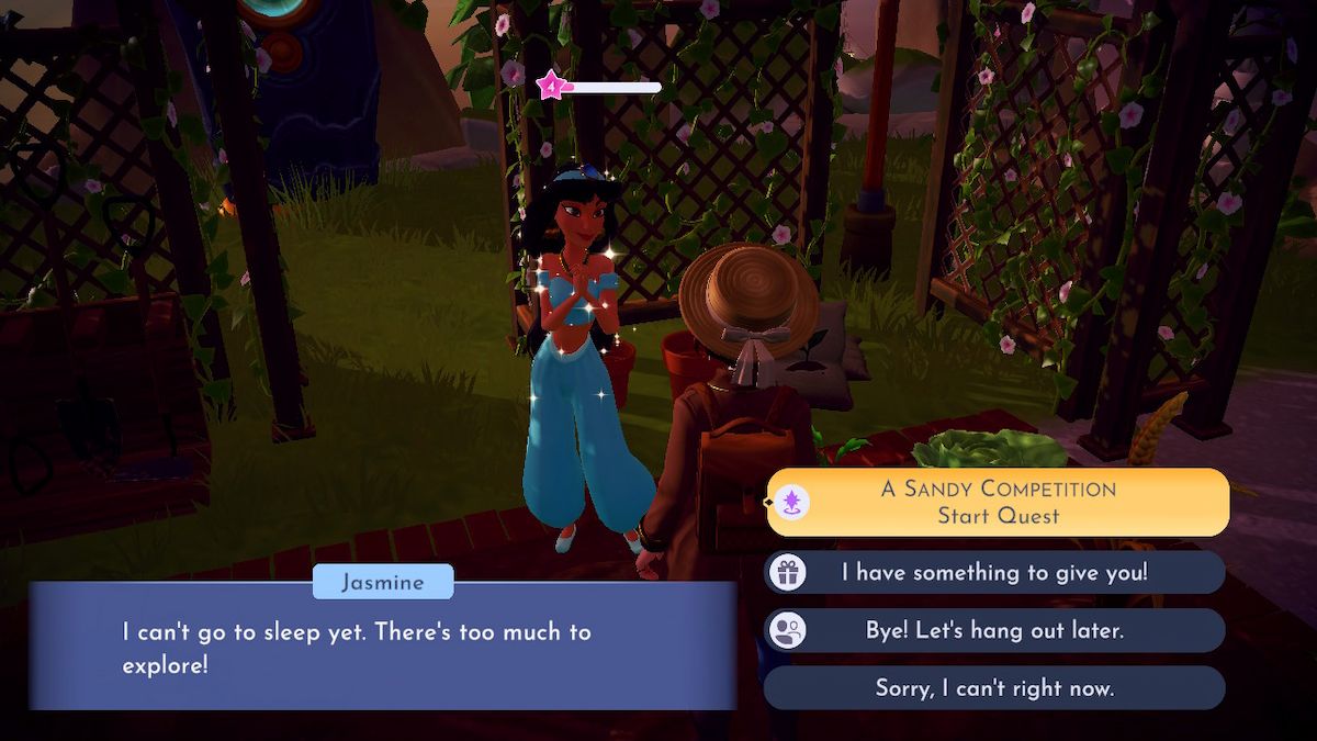 ディズニードリームライトバレーのサンディコンペティションクエストウォークスルー