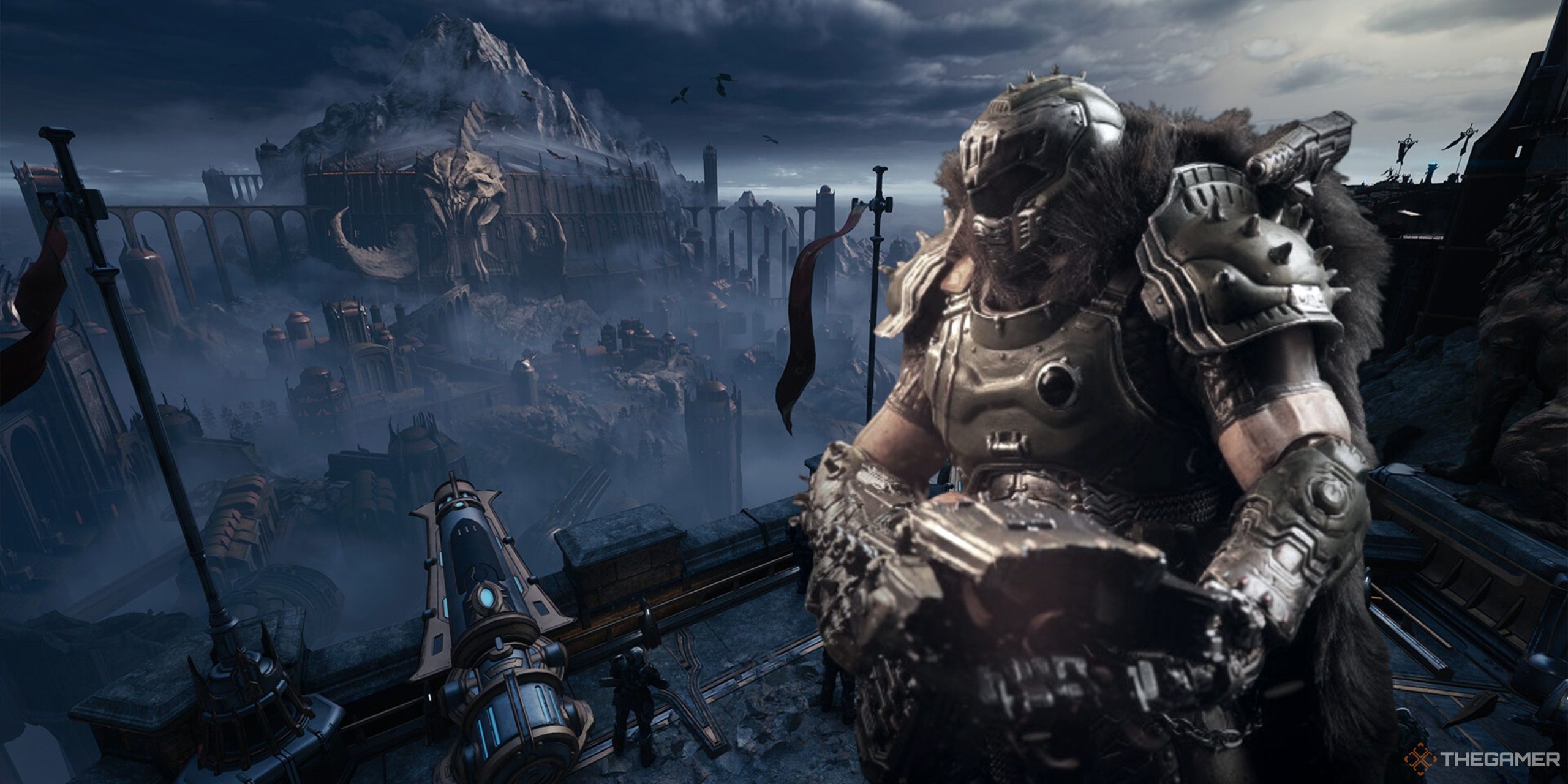 DOOM:暗黒時代は1日前ではなく、すでに偽の毛皮のケープを着たアクションフィギュアを持っています