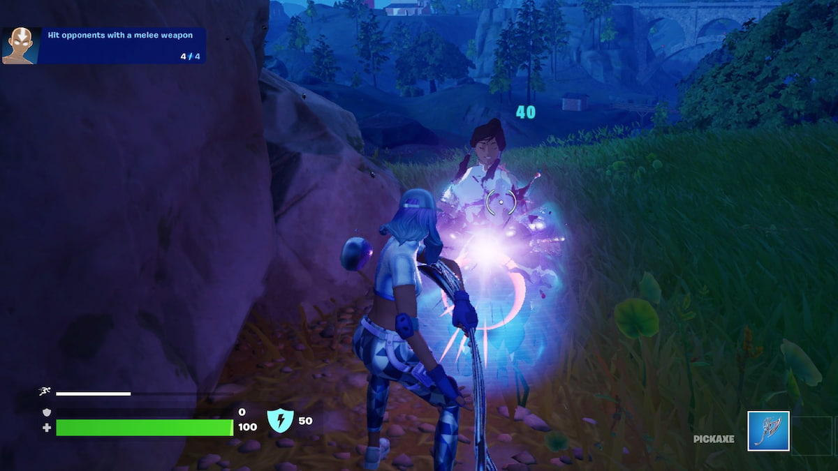 Fortniteで近接武器で敵を叩く方法