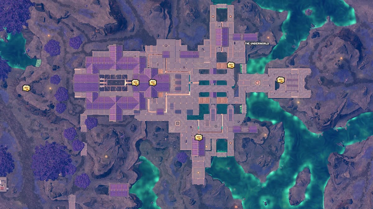 Fortniteのすべてのunderworld胸部の場所