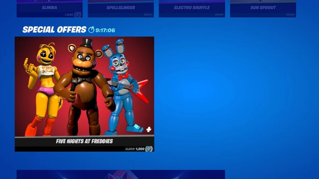 FortniteのFreddy Fazbear？ FNAFのコラボは、新しいアップデートで熱くなります！