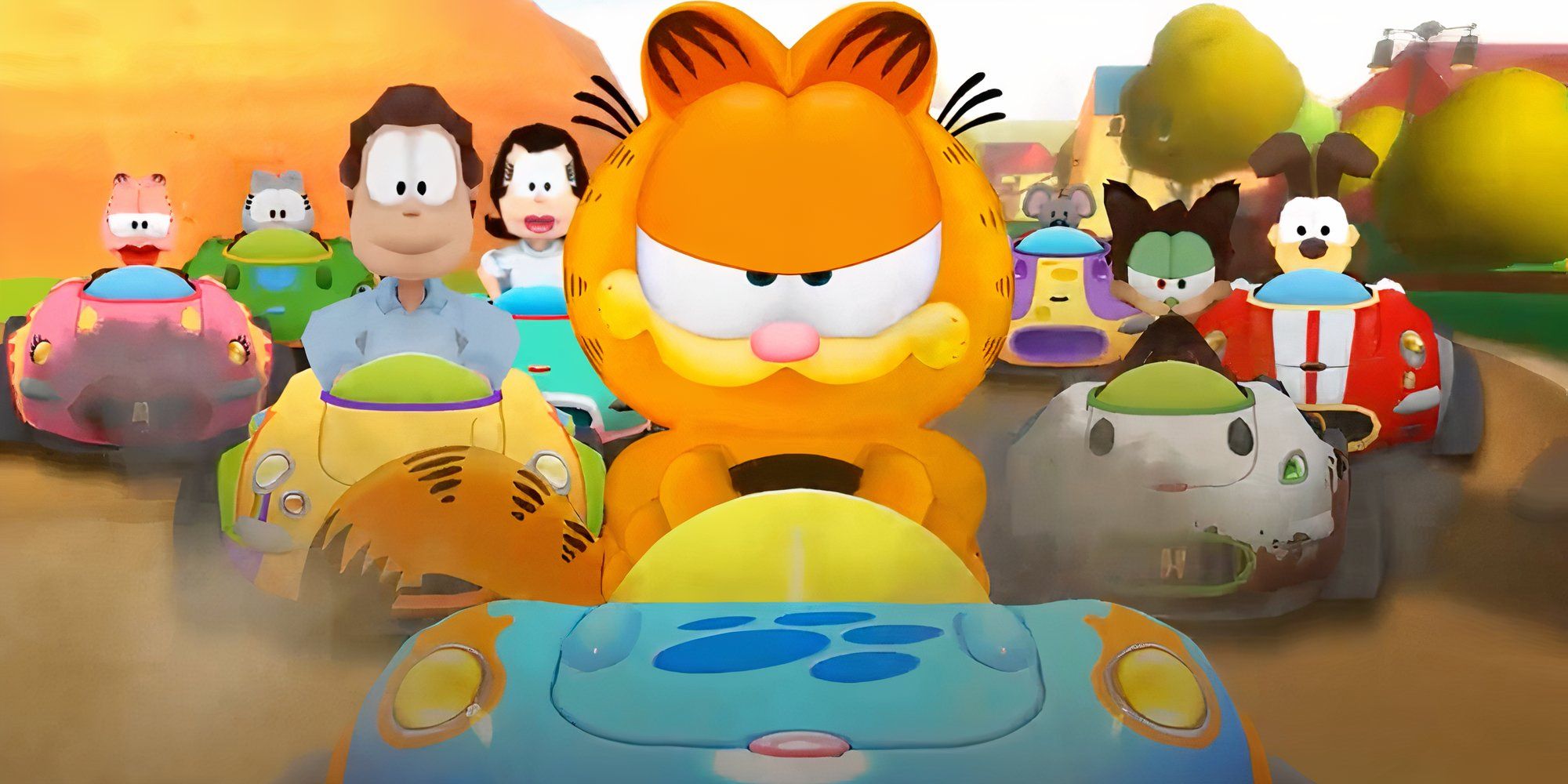 マリオカートワールドを移動して、ガーフィールドカートがカムバックしています