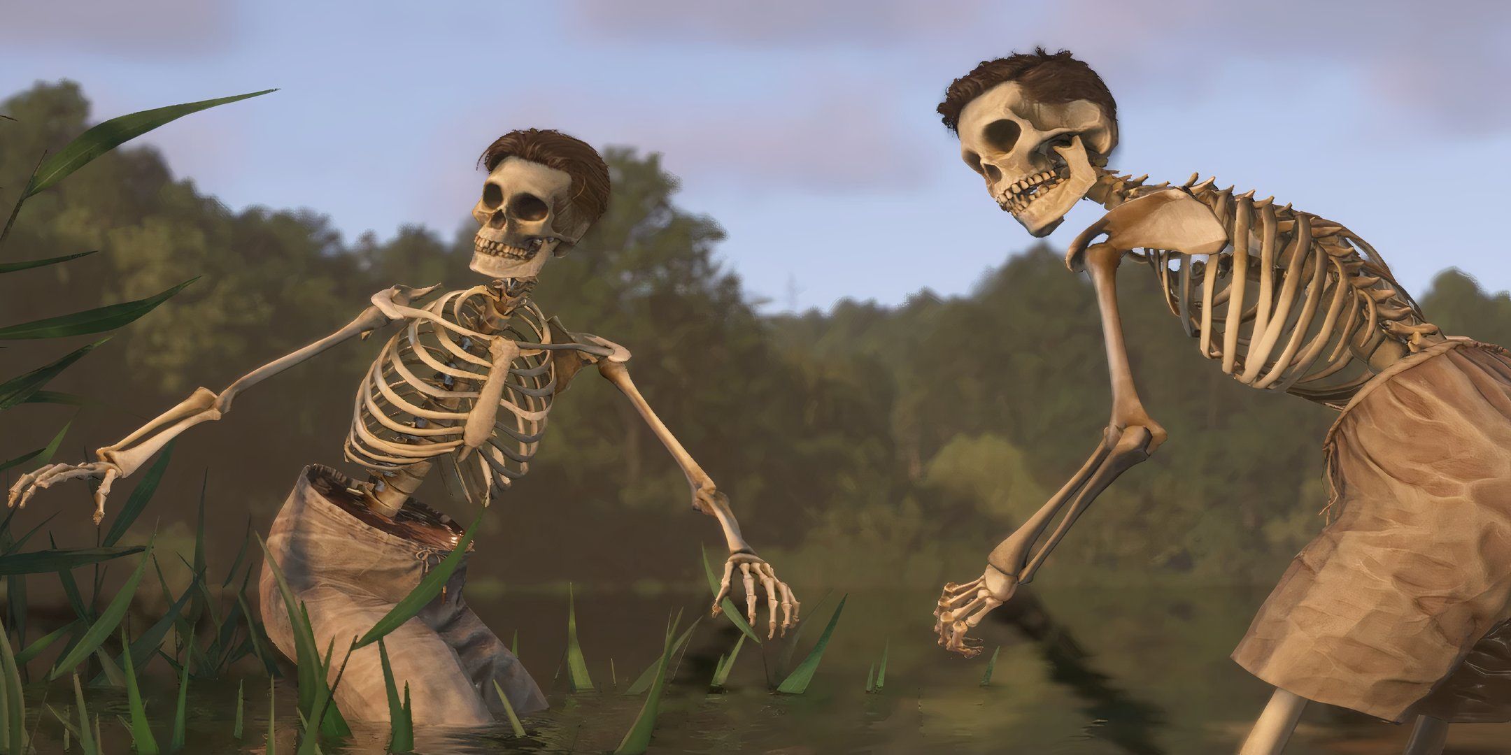 何らかの理由で、王国が来る:救出2人はみんなをスケルトンに変えています