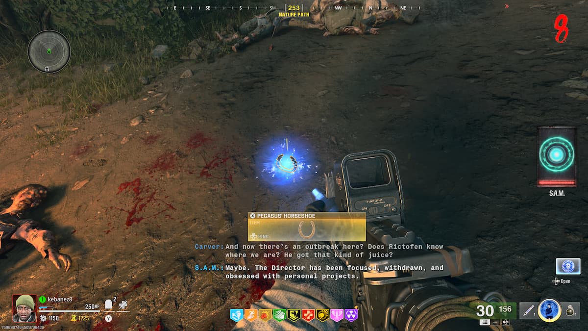 シタデルデートでの馬蹄の場所と使用ブラックops 6