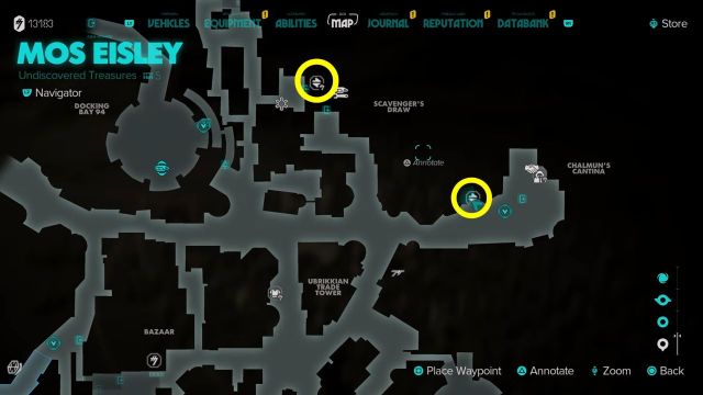 スターウォーズの無法者のすべてのジャワトレーダーの場所