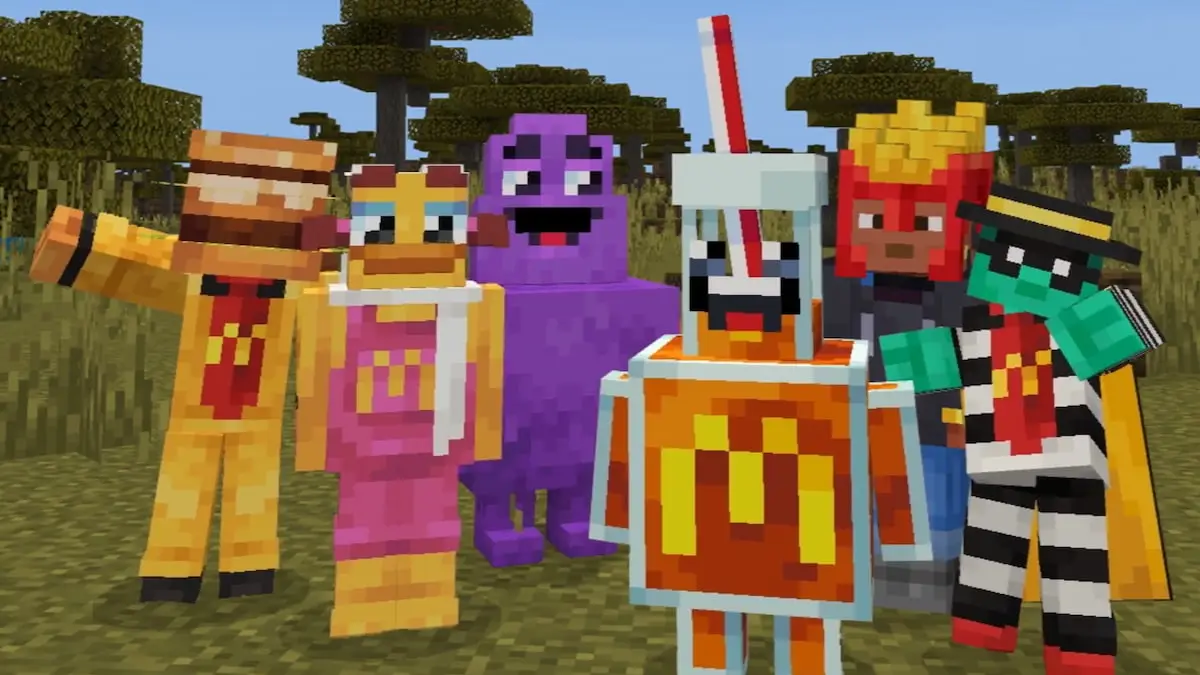 すべてのマクドナルドのMinecraft映画の収集品、価格、皮