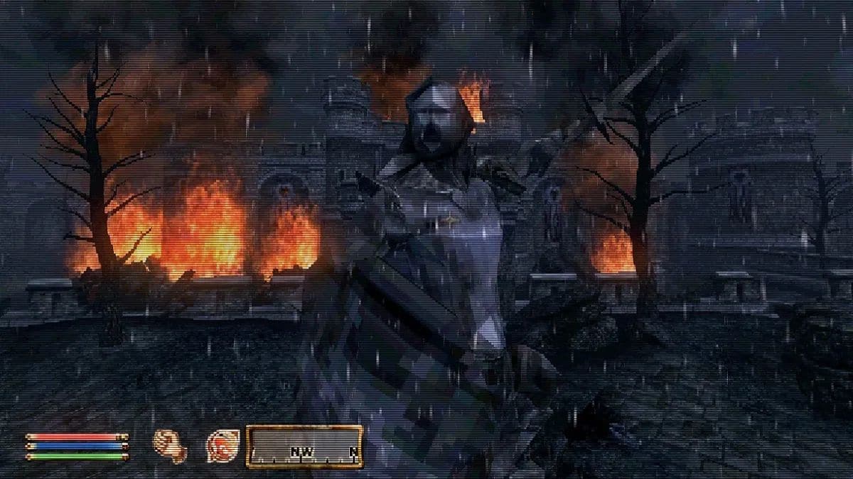 このmodを使用して、OblivionをPS1スタイルのゲームに変えます