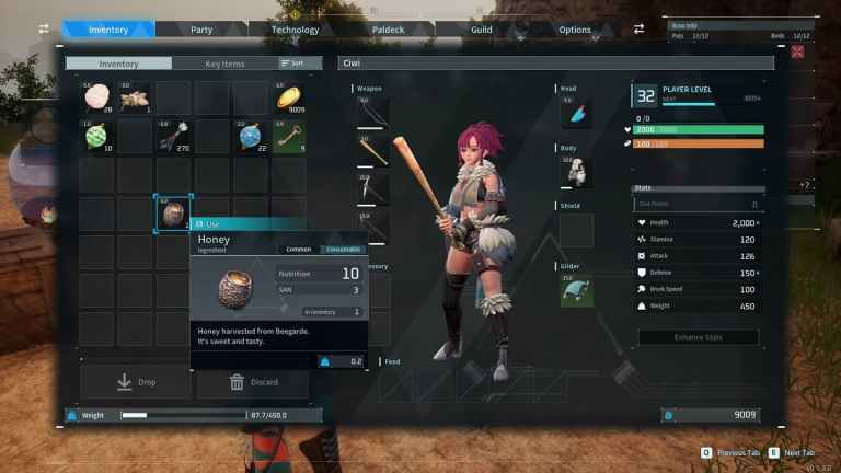 PalworldでHoneyを取得して使用する方法