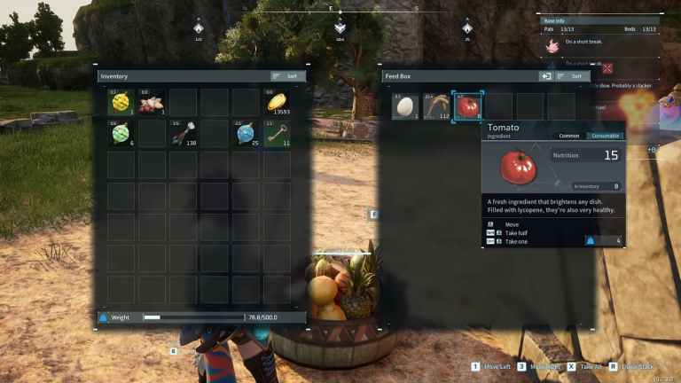 Palworldでトマトを取得して使用する方法