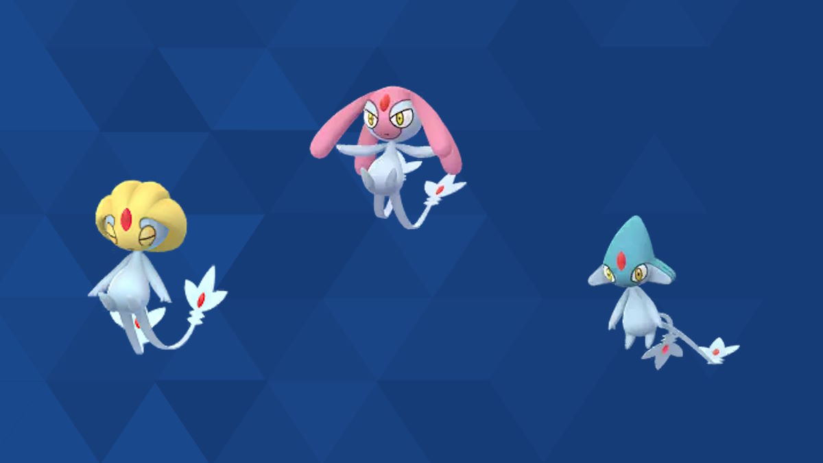 PokémonGo:Uxie、Mesprit、Azelf Coordinatesを見つける場所