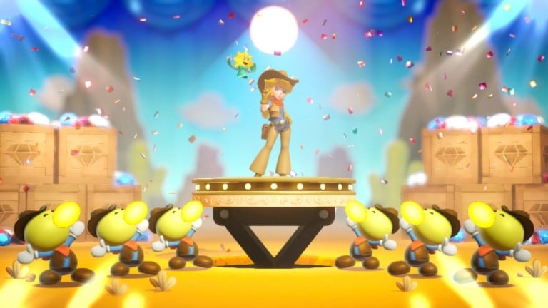 荒野のすべてのカウガールは、プリンセスピーチの宝石の場所：ショータイム！