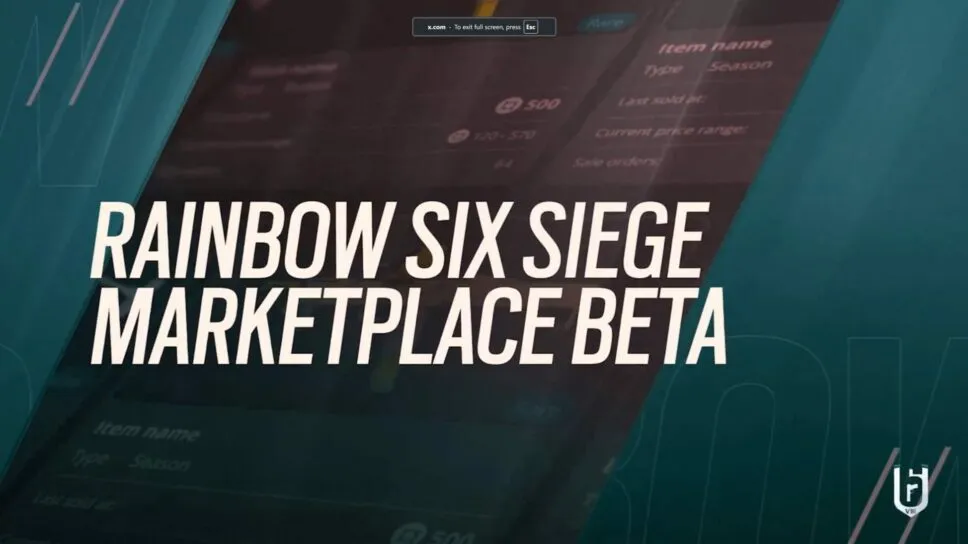 Rainbow Six Siege Marketplace:リリース日と詳細