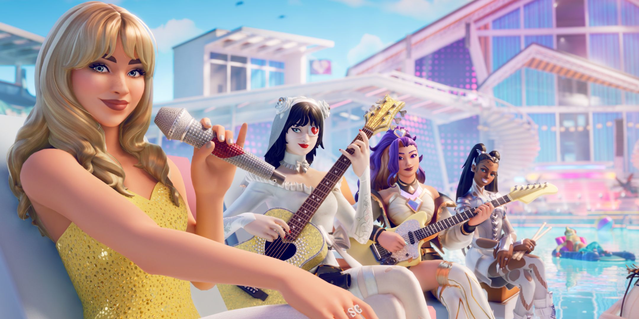 Sabrina CarpenterのFortnite Festivalルックには、彼女のヒットミュージックビデオへの参照が含まれています