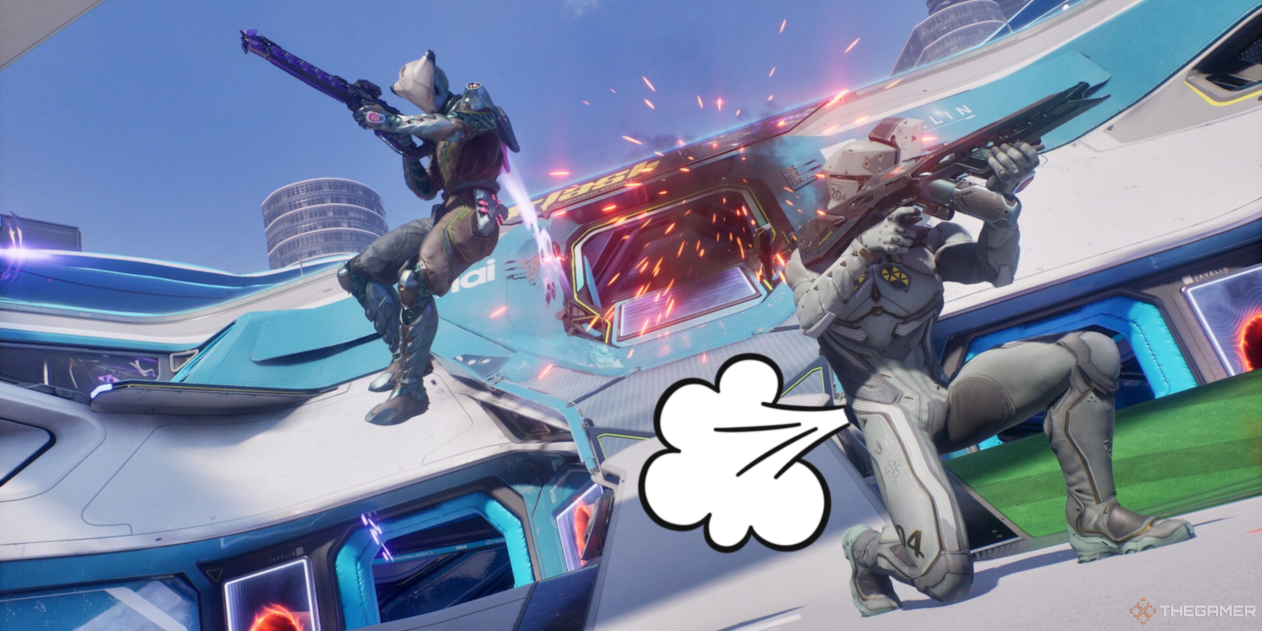 あなたは物事を聞いていません、プレイヤーは実際にsplitgate2でしゃがんだときにおならをしています