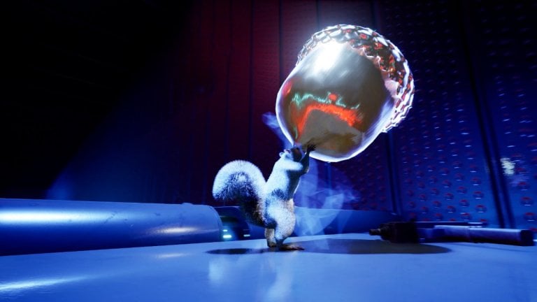 銃を持ったリスの秘密のバンカーですべてのドングリを見つける場所