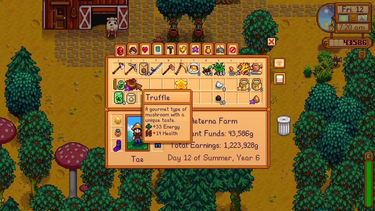 Stardew Valley：トリュフ農業ガイド