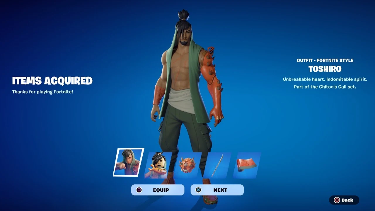 FortniteでToshiro Skinを取得する方法は？