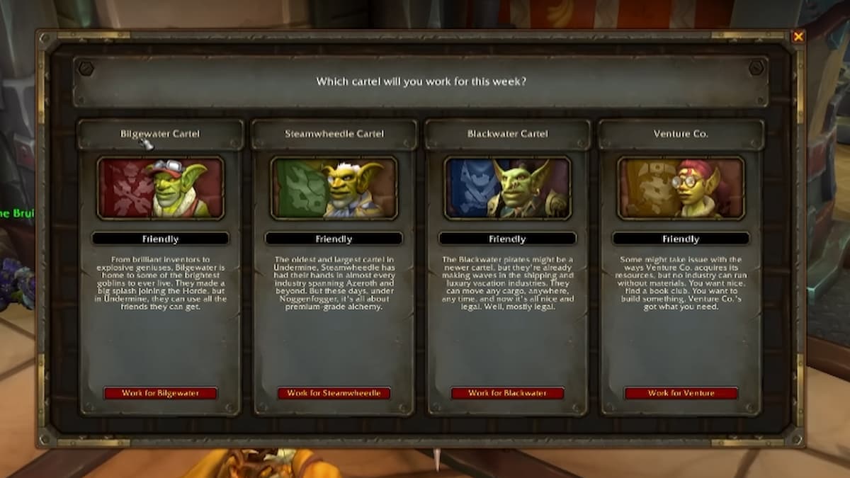 すごいプレイヤーは、生意気なカルテルトリックを発見して、アンダーマイン(d)で追加のワールドクエストを得ることができます