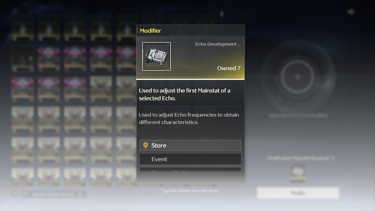 Wuthering Wavesでエコー修飾子を使用する方法