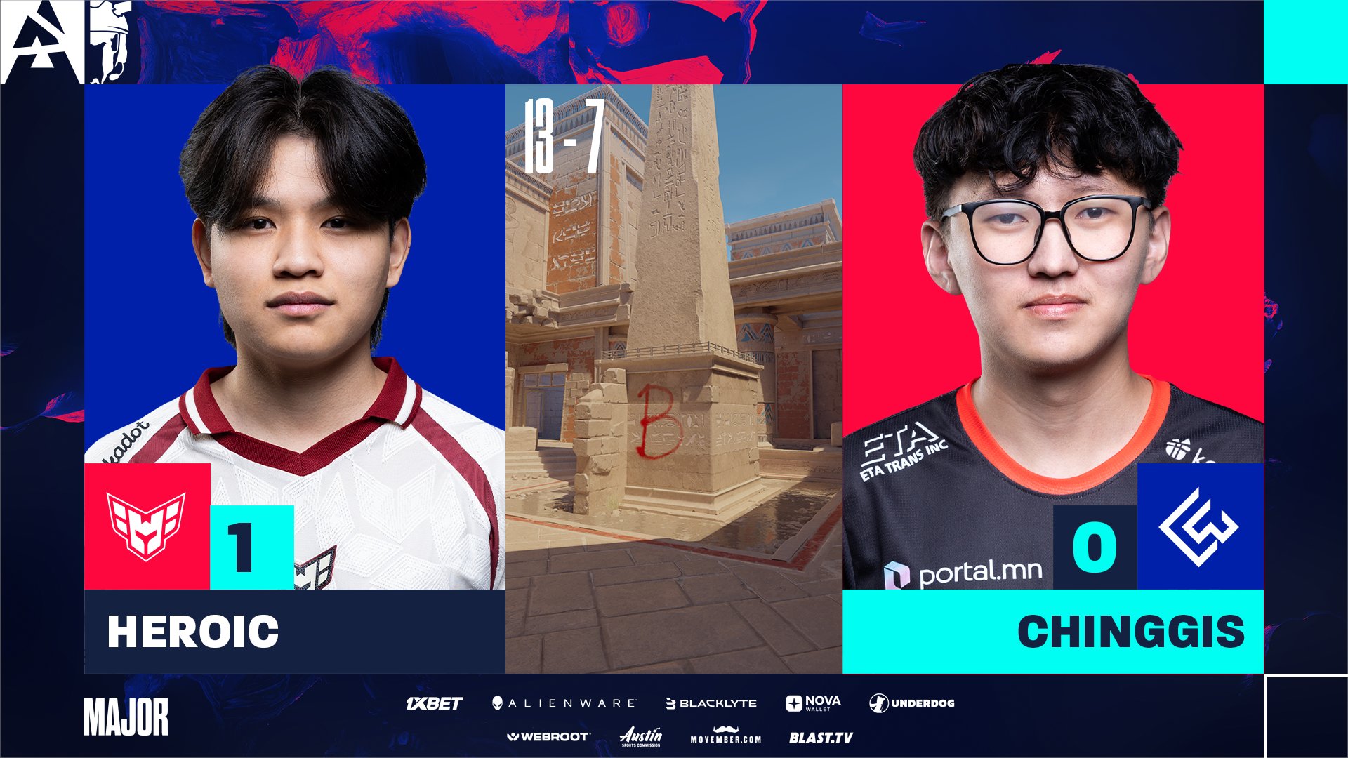 英雄的なアウトラストChinggis Warrior in Blast.tvオースティンメジャーステージ1